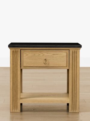 Tallon Nightstand – Natural Oak | Stone Finish