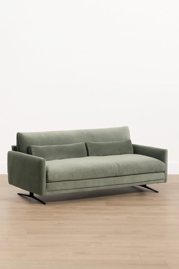 Amara Sofa – Sage Green Upholstery