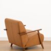 Kira Armchair – Tan Leather Finish