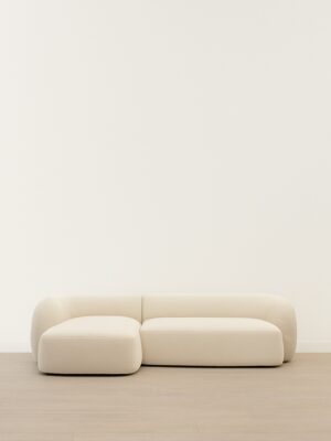 Mavera L-Shape Sofa – Soft Cloud Bouclé