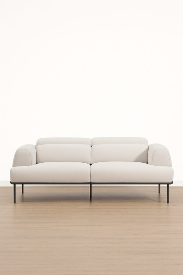 Delmar 3-Seater Sofa – Sandstone Fabric