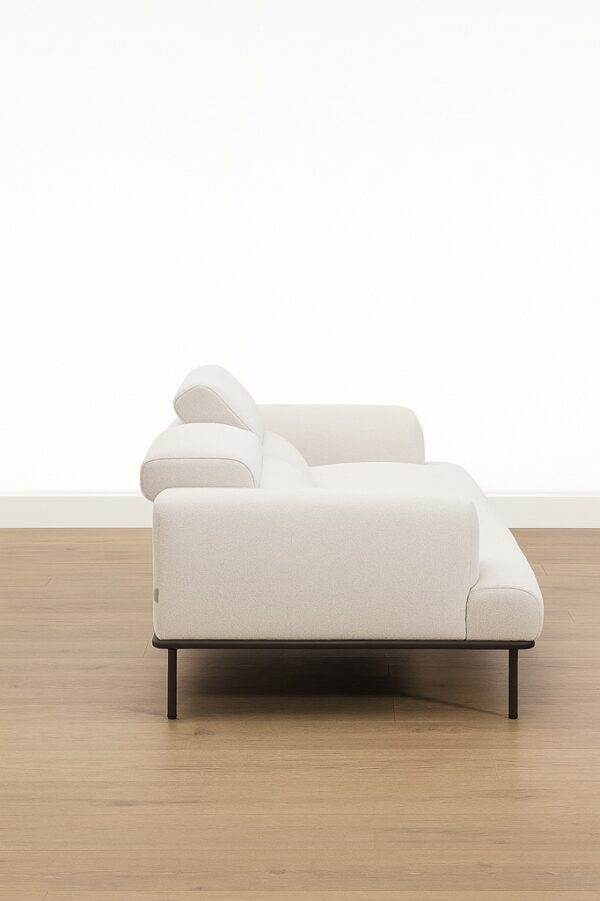 Delmar 3-Seater Sofa – Sandstone Fabric