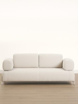 Deluna Chaise Lounge – Natural Cream Upholstery