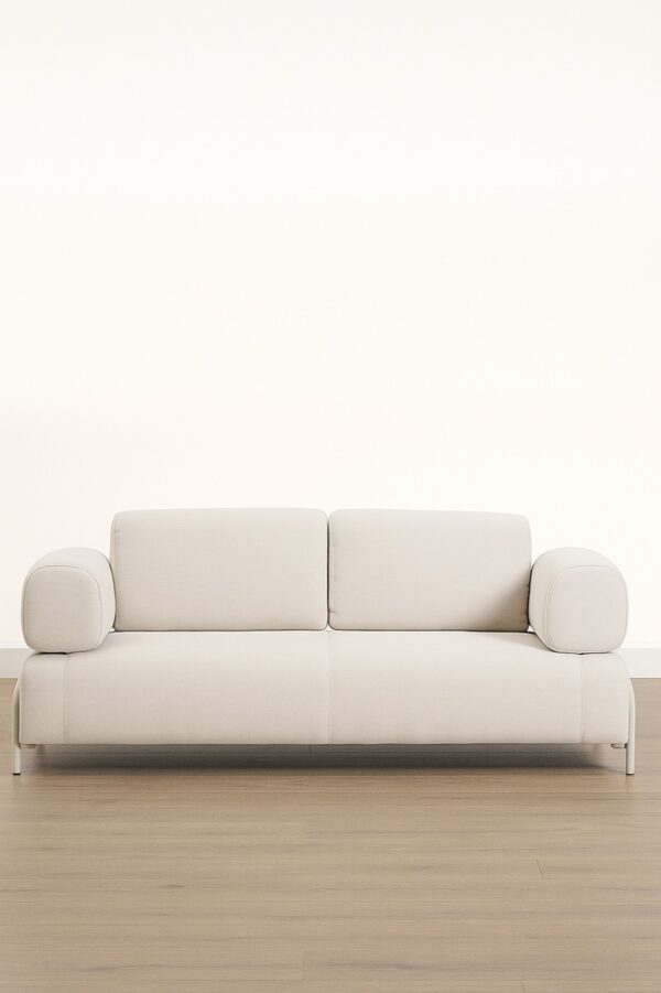 Deluna Chaise Lounge – Natural Cream Upholstery