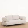 Deluna Chaise Lounge – Natural Cream Upholstery
