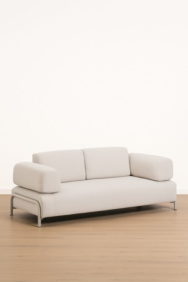 Deluna Chaise Lounge – Natural Cream Upholstery