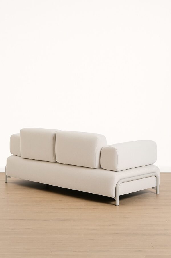 Deluna Chaise Lounge – Natural Cream Upholstery