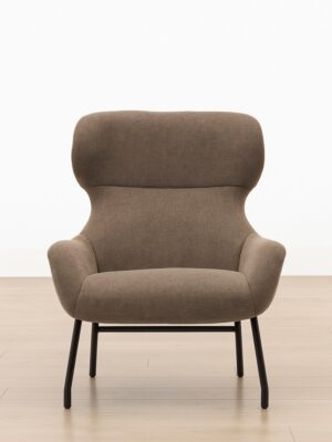 Belinda Lounge Chair – Warm Mocha Texture
