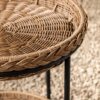 Solara Outdoor Bar Cart – Handwoven Rattan | Natural Weave Finish