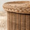 Solara Outdoor Bar Cart – Handwoven Rattan | Natural Weave Finish