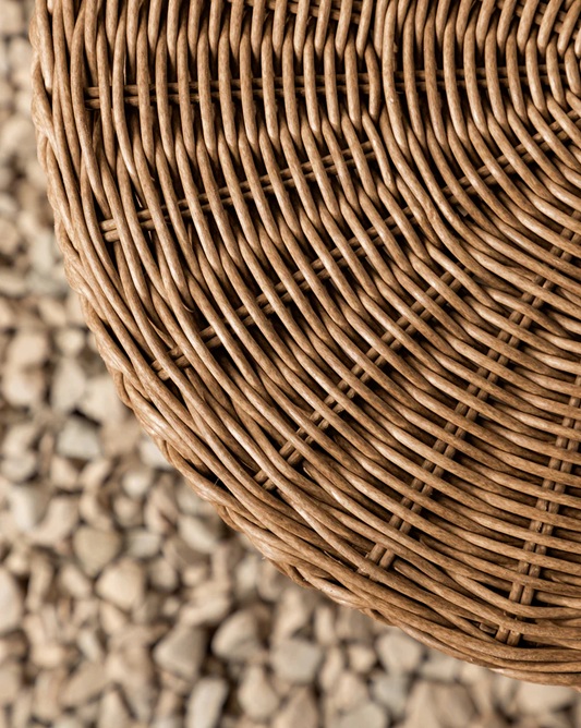 Solara Outdoor Bar Cart – Handwoven Rattan | Natural Weave Finish