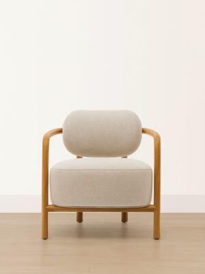 Davia Armchair – Natural Oak Frame