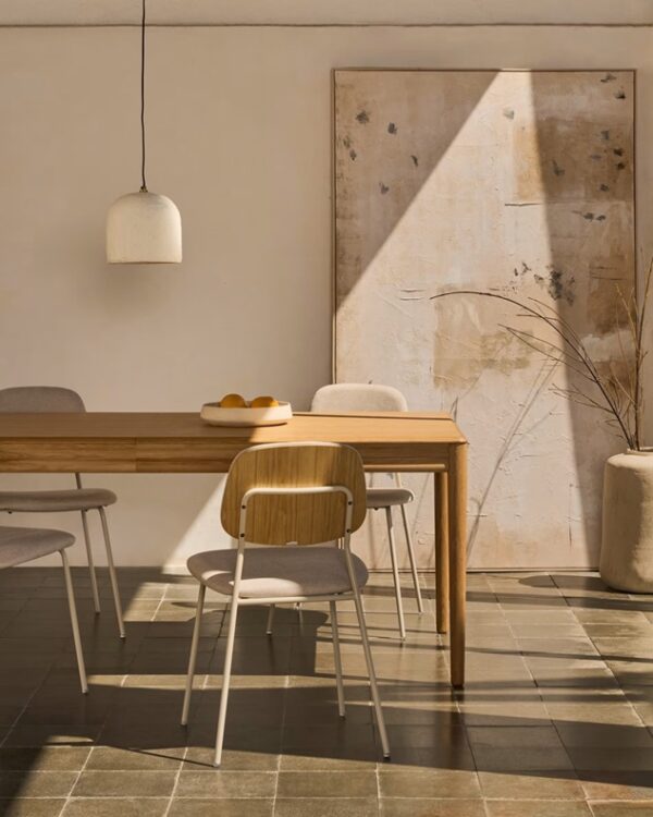 Levante Extendable Solid Wood Dining Table – 160(200) × 90 cm