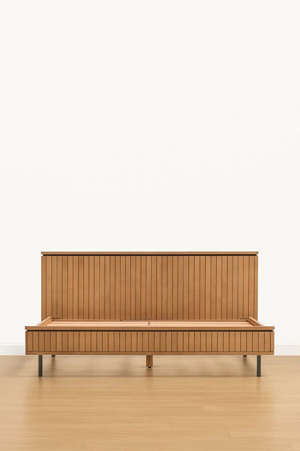 lucia-bed-warm-oak-finish1 Lucia Bed – Warm Oak Finish (FREE Premium Bamboo Mattress)