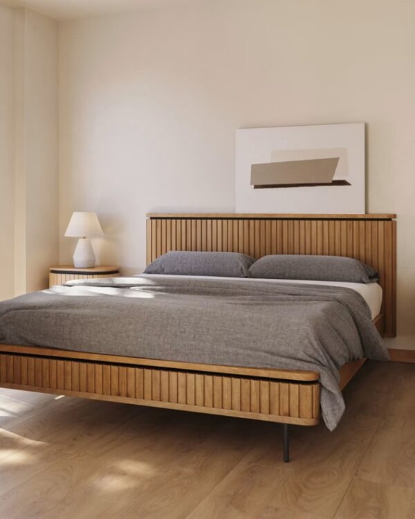 lucia-bed-warm-oak-finish4 Lucia Bed – Warm Oak Finish (FREE Premium Bamboo Mattress)