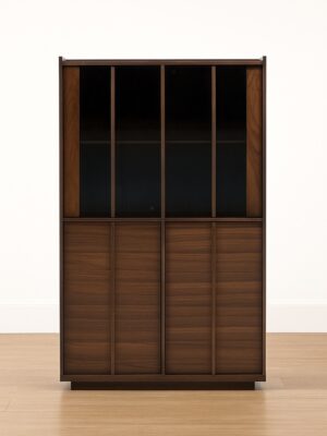 Maleno Display Cabinet – Walnut Veneer Finish