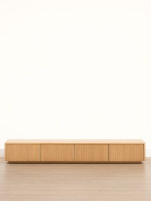 Melqui TV Stand – Light Oak Finish