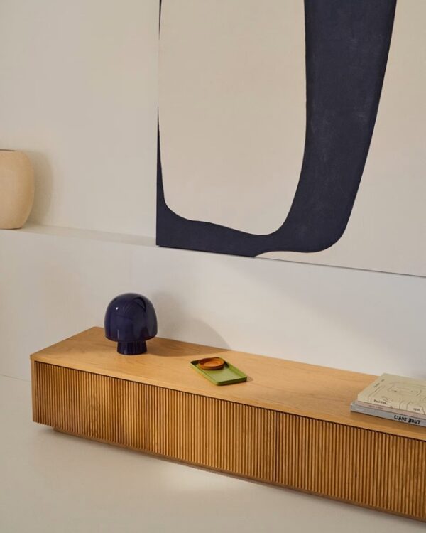 Melqui TV Stand – Light Oak Finish