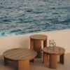 Nahara Outdoor Side Table – Woven Natural Frame