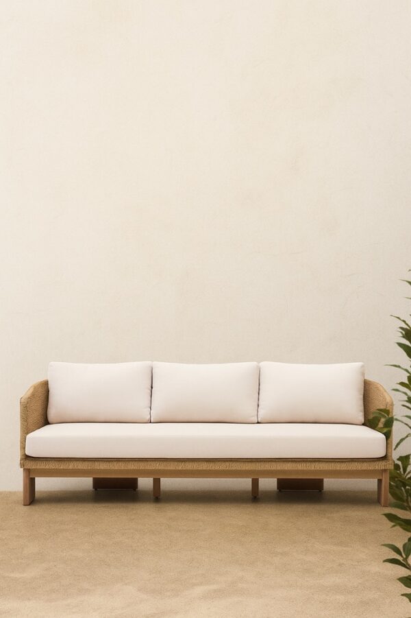 Nahara Sofa – Woven Natural Finish