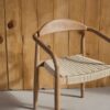 Nikita Dining Chair – Natural Oak | Woven Seat