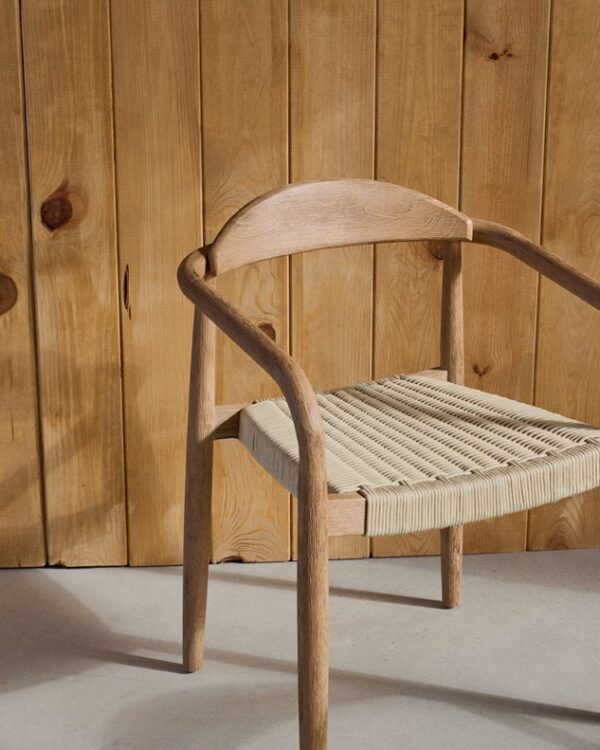 Nikita Dining Chair – Natural Oak | Woven Seat
