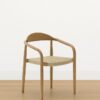 Nikita Dining Chair – Natural Oak | Woven Seat