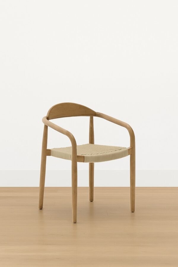 Nikita Dining Chair – Natural Oak | Woven Seat
