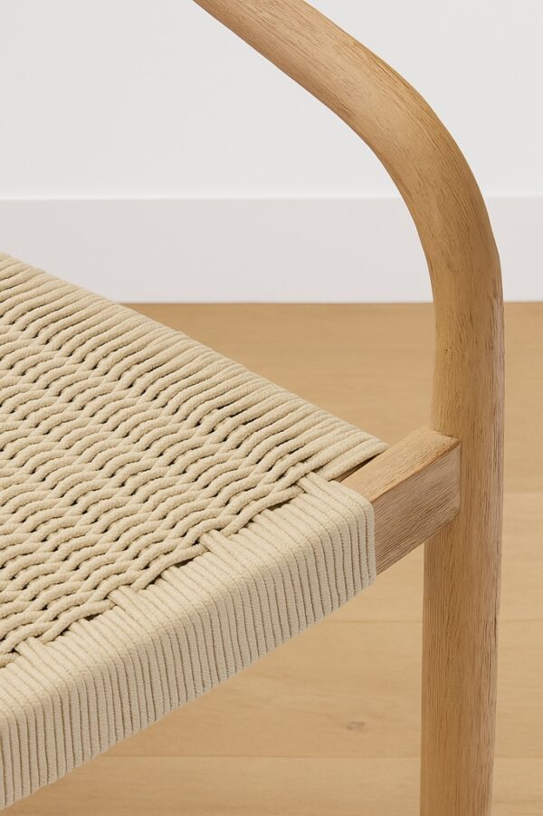 Nikita Dining Chair – Natural Oak | Woven Seat