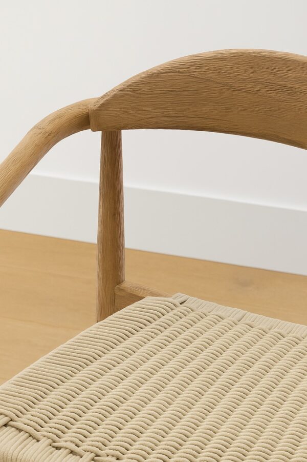 Nikita Dining Chair – Natural Oak | Woven Seat