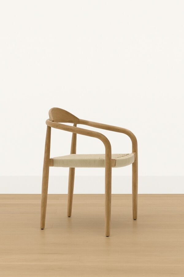 Nikita Dining Chair – Natural Oak | Woven Seat