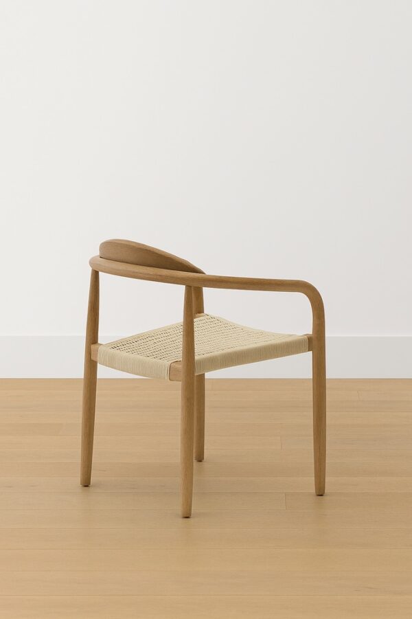 Nikita Dining Chair – Natural Oak | Woven Seat