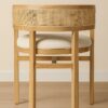 Porter Dining Chair – Oak Wood | Rattan Backrest