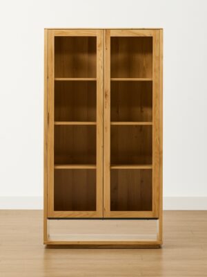 Savino Display Cabinet – Natural Timber Frame
