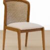 Talia Dining Chair – Solid Oak | Woven Cane Detail