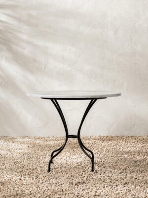 tivoli-outdoor-table-white-marble-black-iron1 Tivoli Outdoor Table – White Marble | Black Iron