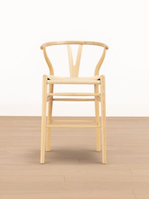 Wishbone Counter Stool – Natural Oak | Woven Seat