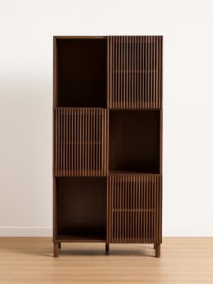 Zalina Display Cabinet – Walnut Finish