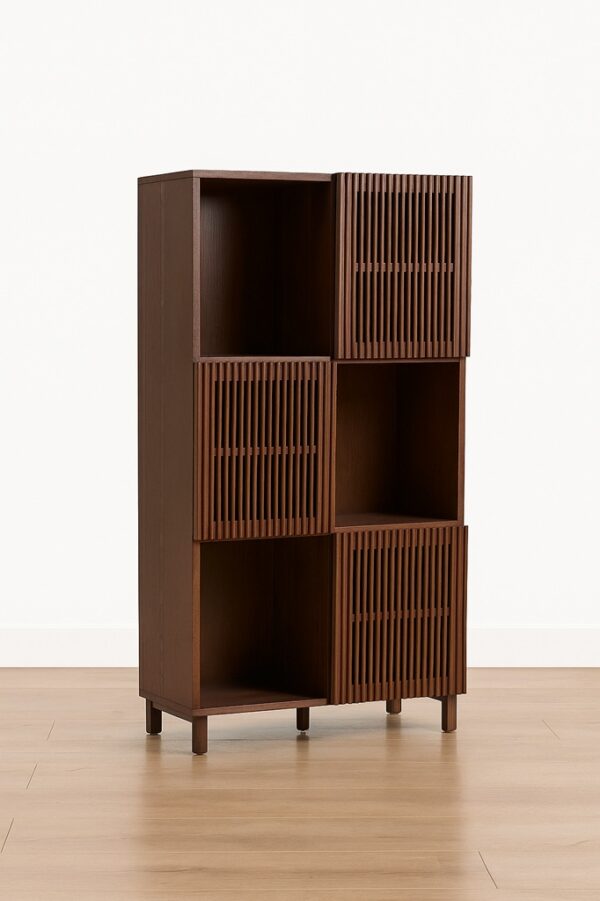 Zalina Display Cabinet – Walnut Finish