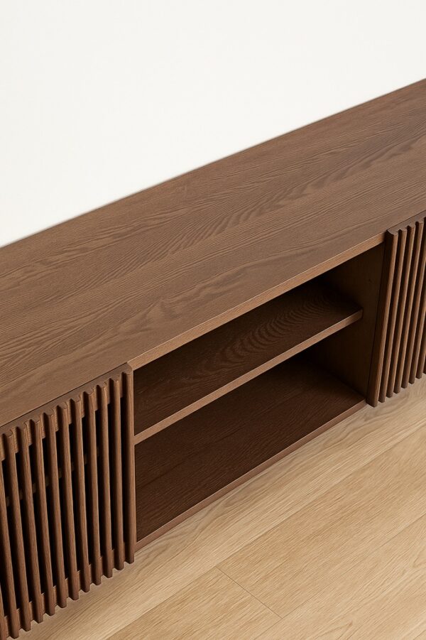 Zalina TV Stand – Walnut Finish