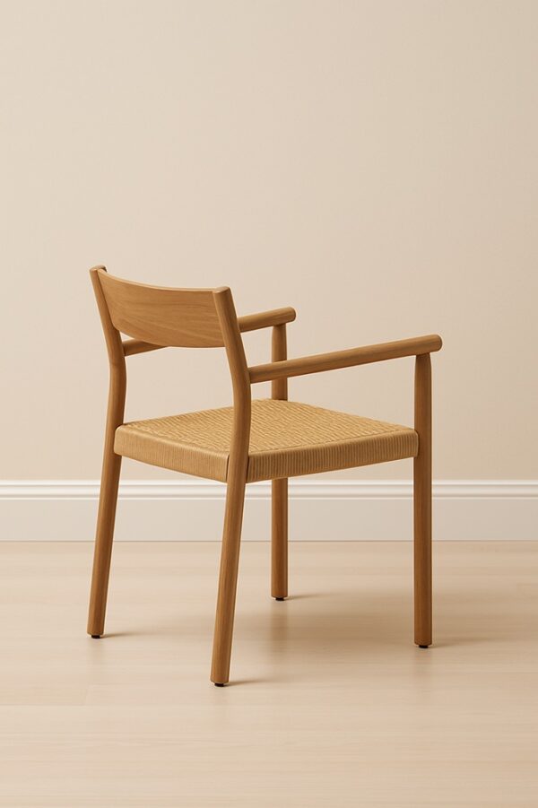 nalla-armchair-dining-chair-natural-oak-4 Nalla Armchair Dining Chair – Natural Oak