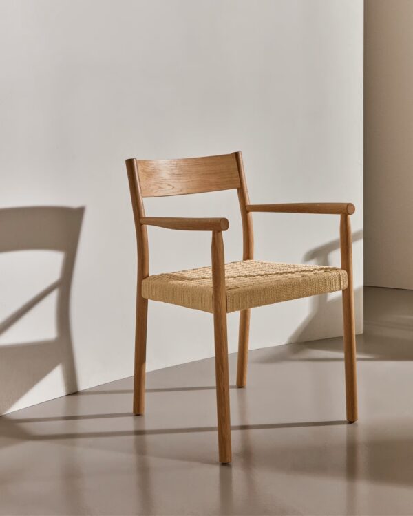 nalla-armchair-dining-chair-natural-oak-8 Nalla Armchair Dining Chair – Natural Oak